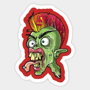 Zombie punk Sticker